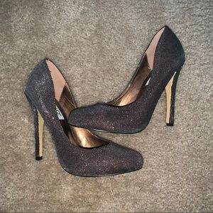 Brown Glitter Heels